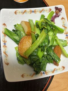 小松菜とさつま揚げの鶏ガラスープ炒め-レシピのメイン写真