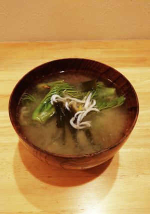 タラの芽としらすの味噌汁-レシピのメイン写真