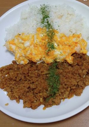 スタミナオムそぼろカレー-レシピのメイン写真