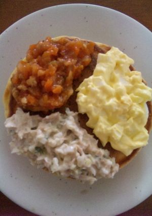 夕食でもイケる３種ディップのホットケーキ-レシピのメイン写真