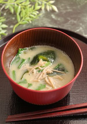 Mg補給！そば湯がおいしいお味噌汁-レシピのメイン写真