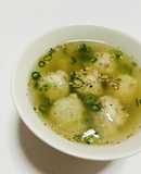 柚子胡椒と生姜の鶏つくねスープ