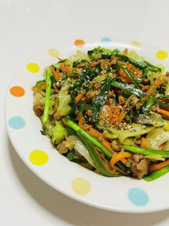 挽肉キャベツのにんにく醤油炒め-レシピのメイン写真