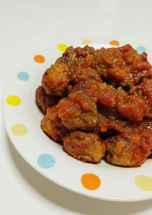 トマト煮込み肉団子-レシピのメイン写真