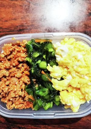 ３色そぼろ弁当-レシピのメイン写真