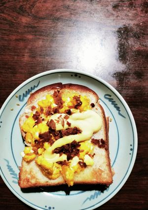 そぼろとたまごのマヨトースト-レシピのメイン写真
