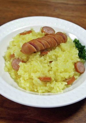ソーセージのサフランご飯炊き-レシピのメイン写真