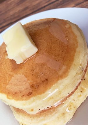 ホットケーキミックスで厚めパンケーキ-レシピのメイン写真