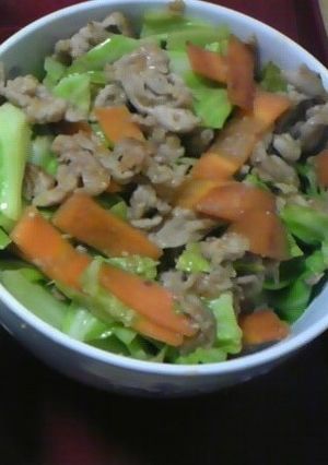 みそでがっつりキャベツ丼-レシピのメイン写真