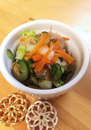 給食の「野菜のもみづけ」♡白菜の浅漬-レシピのメイン写真
