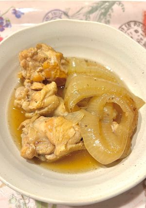 手羽元と玉ねぎの塩煮-レシピのメイン写真