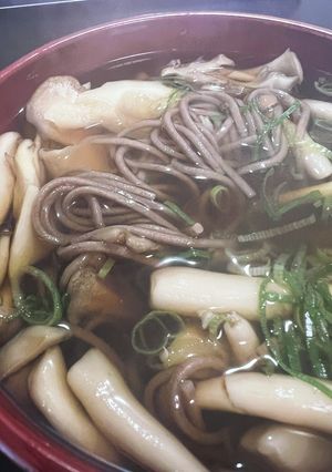 本格出汁から作るたっぷりきのこの温蕎麦-レシピのメイン写真