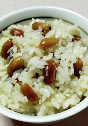 煎りピーナツの炊き込みご飯-レシピのメイン写真
