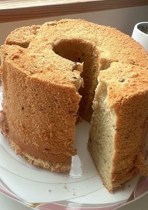 17㎝トール型で作る、小倉シフォンケーキ-レシピのメイン写真