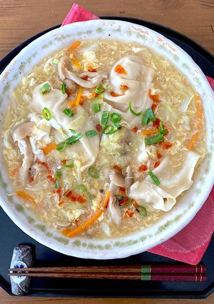 冷凍餃子で『酸辣湯』-レシピのメイン写真