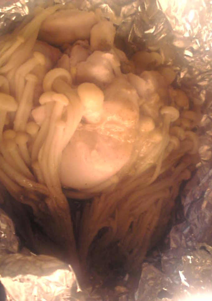 ブリの白子とえのきだけのホイル焼き酒蒸し-レシピのメイン写真