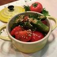 トマトとオクラのコク旨ポン酢和え