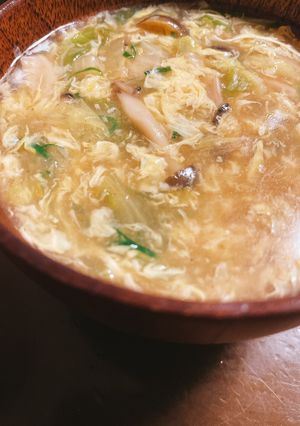 簡単!お鍋の残り物でかき玉汁!-レシピのメイン写真