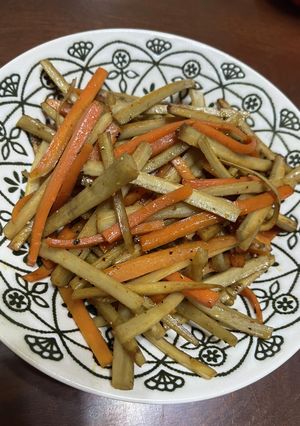 ごぼうとにんじんのきんぴら-レシピのメイン写真