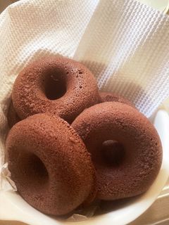 米粉ココア焼きドーナツ^ - ^-レシピのメイン写真