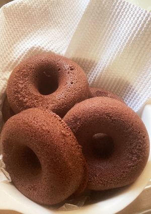 米粉ココア焼きドーナツ^ - ^-レシピのメイン写真