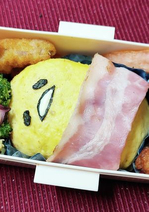 ぐでたまオムライス弁当☆キャラ弁-レシピのメイン写真