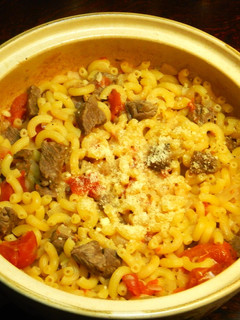 牛肉とトマトのマカロニ煮あったかーい土鍋-レシピのメイン写真