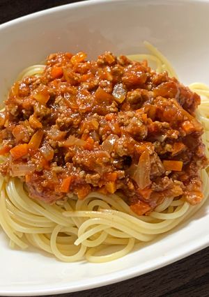 完熟トマトのミートソーススパゲッティ-レシピのメイン写真