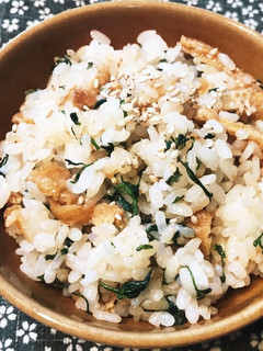 セリと油あげの ワンパン混ぜごはん-レシピのメイン写真