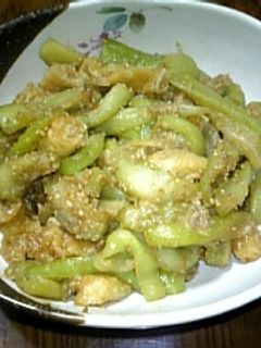 茄子と油揚げの甘辛炒め-レシピのメイン写真