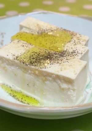*糠漬け豆腐にブラぺとオリーブオイル*-レシピのメイン写真