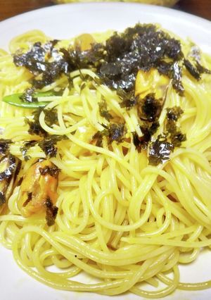 うにバターと剥きムール貝のスパゲッティ-レシピのメイン写真