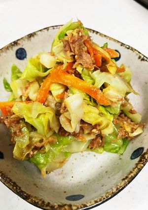 ツナとキャベツの胡麻和え-レシピのメイン写真