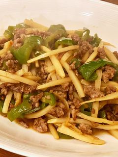 簡単★筍とピーマンとひき肉の中華炒め-レシピのメイン写真