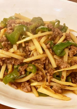 簡単★筍とピーマンとひき肉の中華炒め-レシピのメイン写真