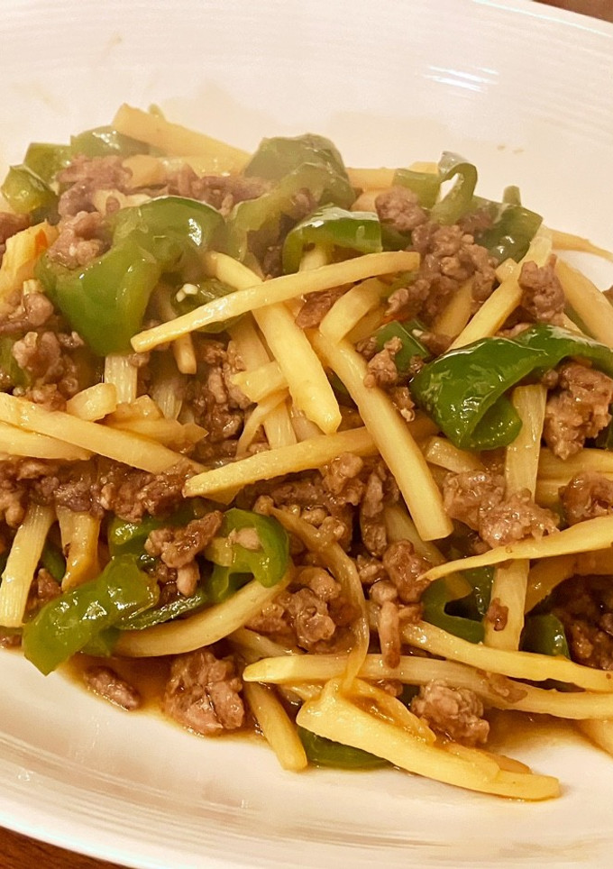 簡単★筍とピーマンとひき肉の中華炒め-レシピのメイン写真