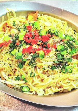 うまかっちゃんで 濃厚豚骨焼きラーメン-レシピのメイン写真