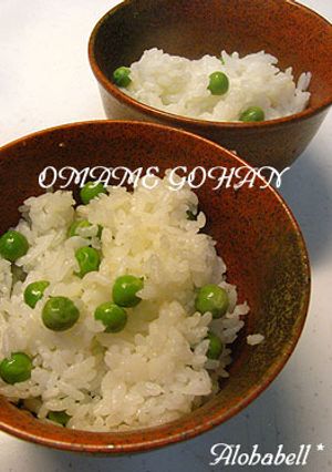グリンピースのお豆ご飯♡-レシピのメイン写真