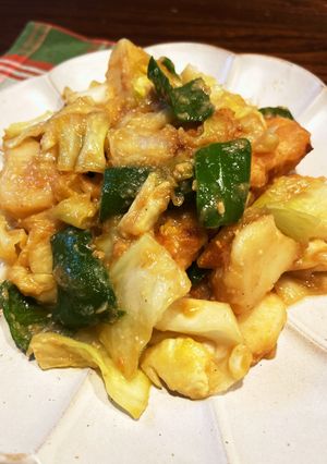 鶏胸肉の味噌マヨ炒め-レシピのメイン写真