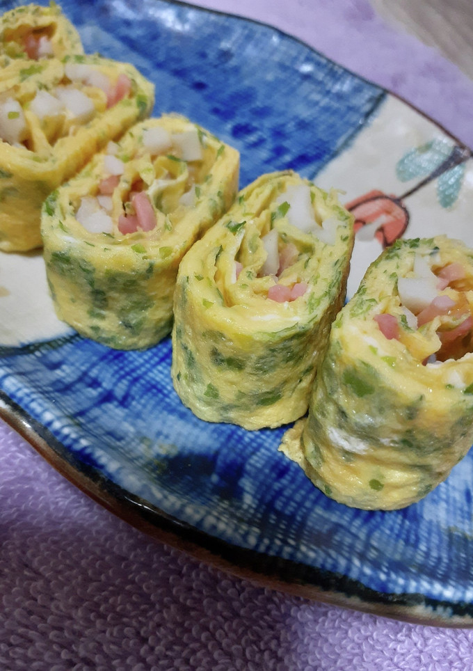 あおさと竹輪の玉子焼き-レシピのメイン写真