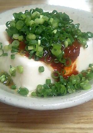 冷奴 コチュジャンタレで-レシピのメイン写真