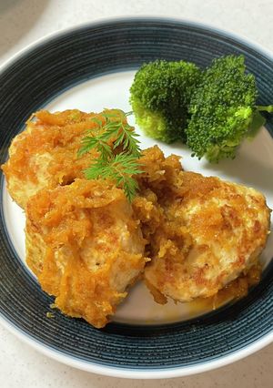 すりおろし人参の豆腐ハンバーグ-レシピのメイン写真
