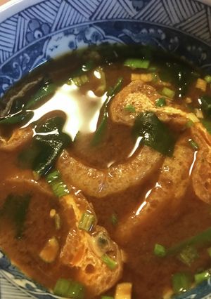 レトルト味噌汁●ネギ＆薄揚げの味噌汁-レシピのメイン写真