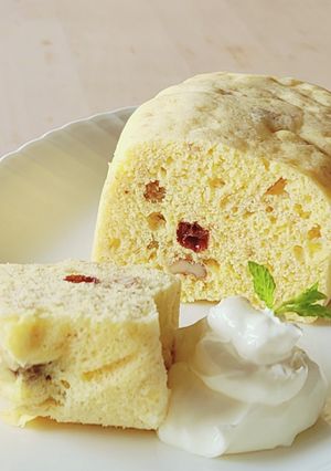 砂糖なし蒸しパン☆米粉バナナケーキレンジ-レシピのメイン写真