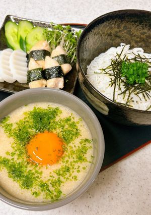 ダイエットに♪とろろ汁のつけ麺-レシピのメイン写真