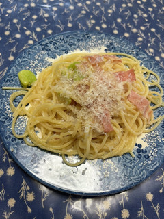 そら豆とベーコンのスパゲッティ-レシピのメイン写真