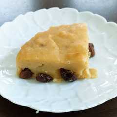 A picture of さつまいもとレーズンのスイポテケーキ.