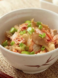 鮭の味噌バター玄米混ぜごはん-レシピのメイン写真