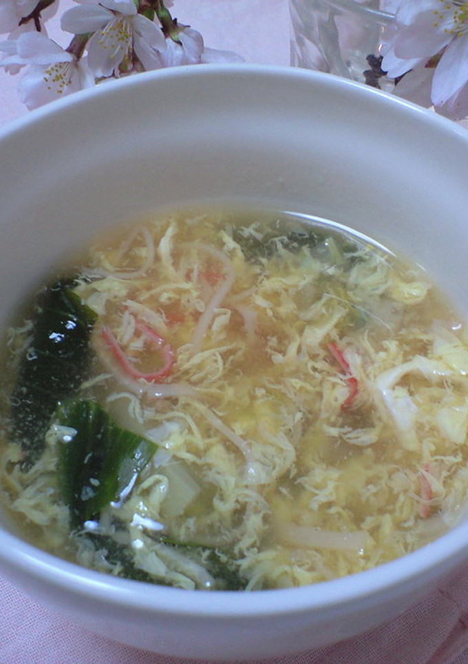 青梗菜のかきたま汁-レシピのメイン写真