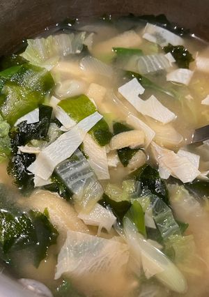 乾燥ゆばのお味噌汁-レシピのメイン写真